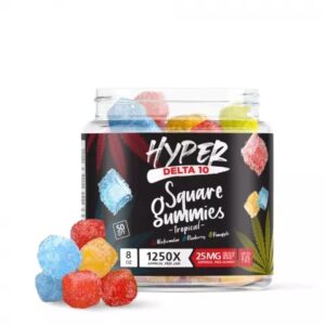 Shop Delta 10 Square Gummies Edibles Hyper Tropical 1250MG