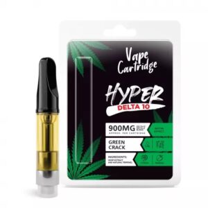 Shop Delta 10 THC Carts Green Crack Cartridge Hyper 900MG