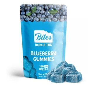 Shop Delta 8 Edible Food Bites Blueberry Gummies 150mg