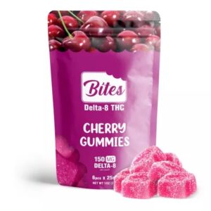 Shop Delta 8 Edible Food Bites Cherry Gummies 150mg