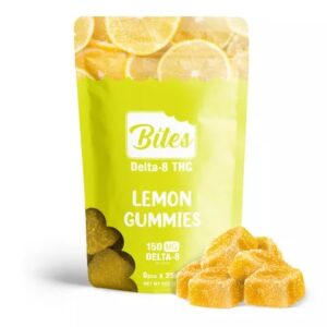 Shop Delta 8 Edible Food Bites Lemon Gummies 150mg
