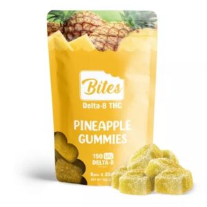 Shop Delta 8 Edible Food Bites Pineapple Gummies 150mg