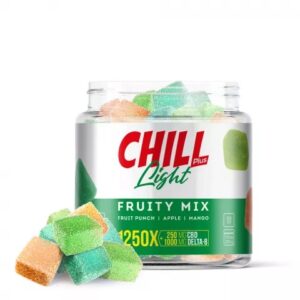 Shop Delta 8 Edibles Fruity Mix Gummies Chill Plus Light 1250mg