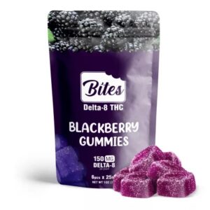 Shop Delta 8 Food Bites Blackberry Gummies 150mg