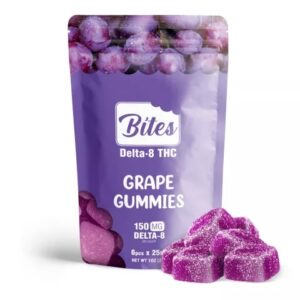 Shop For Delta 8 Edible Food Bites Grape Gummies 150mg