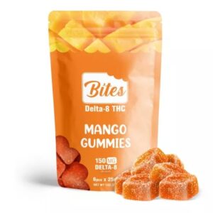 Shop For Delta 8 Edible Food Bites Mango Gummies 150mg