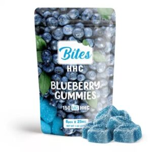 Shop HHC Edibles Bites Gummies Blueberry 150MG