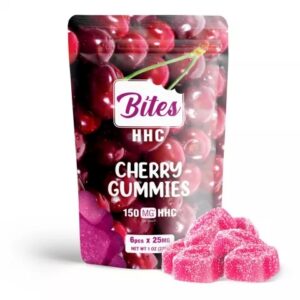 Shop HHC Edibles Bites Gummies Cherry 150MG