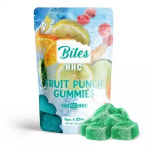 Shop HHC Edibles Bites Gummies Fruit Punch 150MG