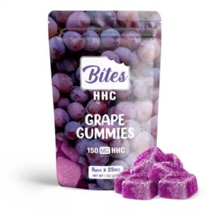 Shop HHC Edibles Bites Gummies Grape 150MG