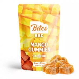 Shop HHC Edibles Bites Gummies Mango 150MG