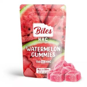 Shop HHC Edibles Bites Gummies Watermelon 150MG