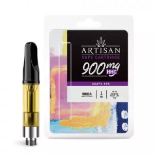 Shop HHC Vape Carts Grape Ape Cartridge Artisan 900mg