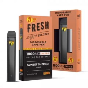 Shop Sunset Sherbet Delta 8 Disposable Vape Pen Fresh 1800mg